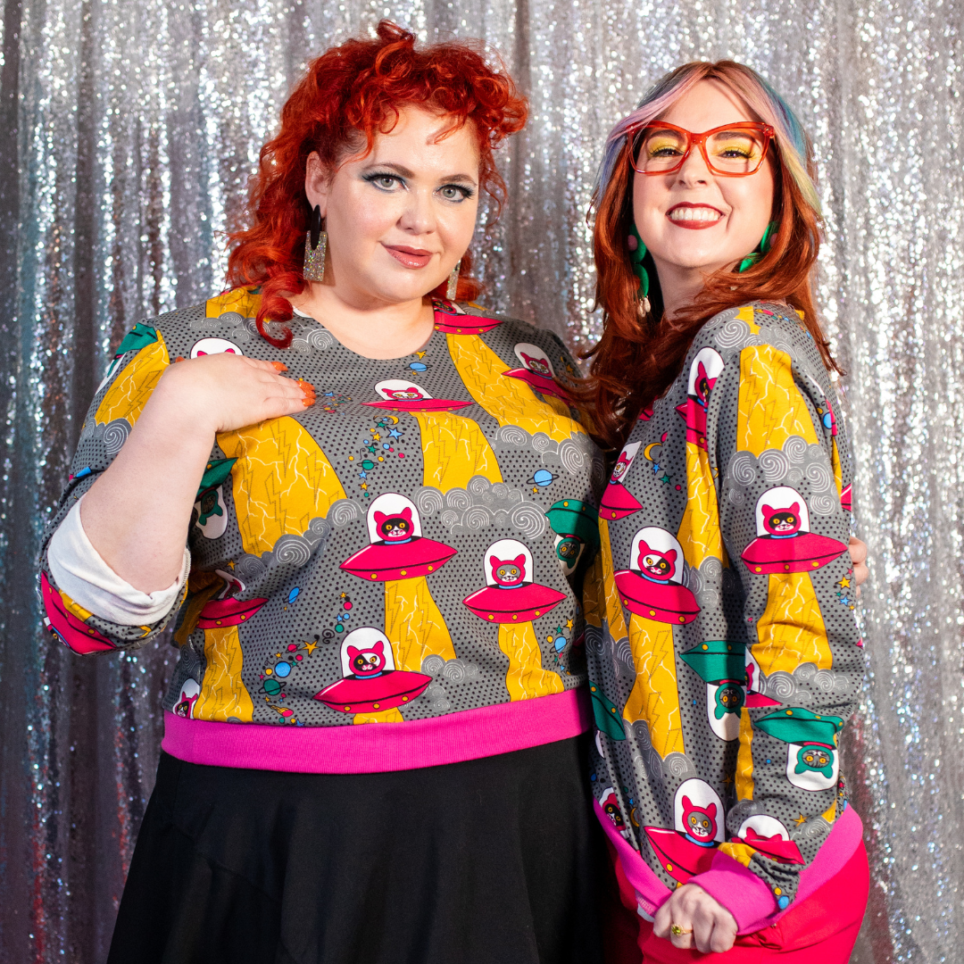 Cats in Space Pullover Sweatshirt