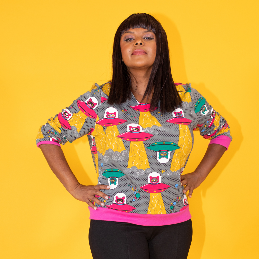 Cats in Space Pullover Sweatshirt