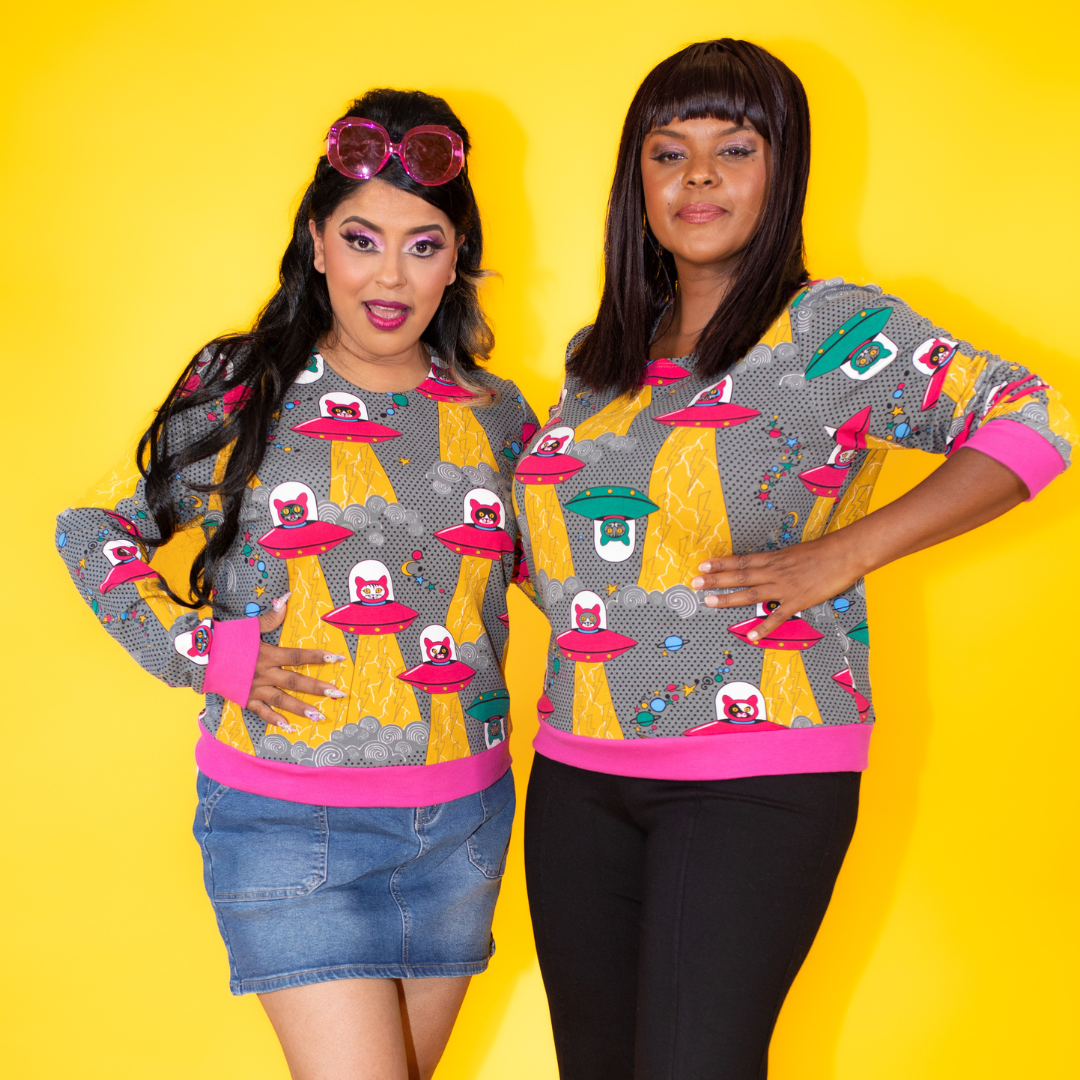 Cats in Space Pullover Sweatshirt