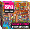 Knightly Cats Seekers Finders 1000 Piece Jigsaw Puzzle Quokka
