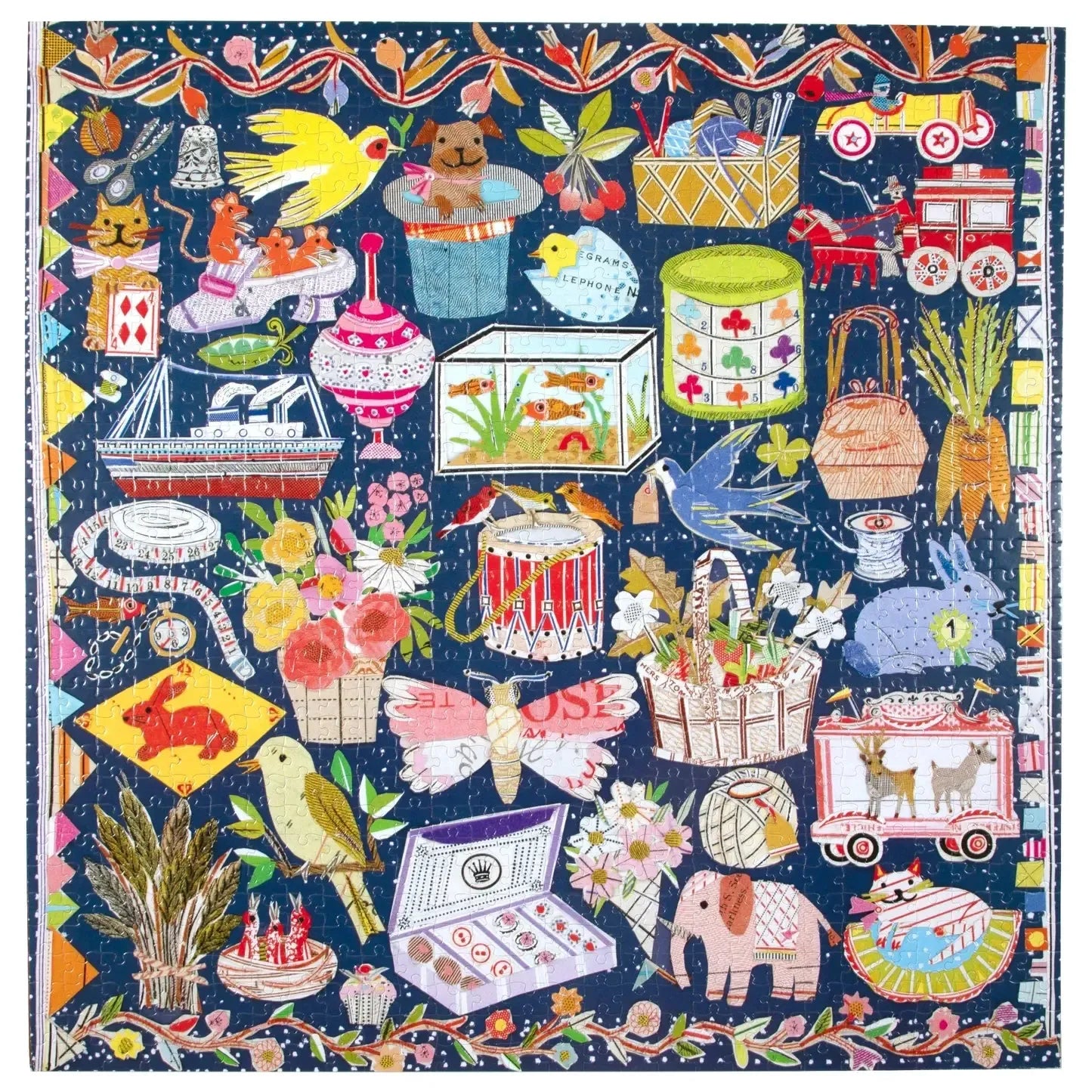 The Cat & the Yarn 1000 Piece Jigsaw Puzzle eeBoo