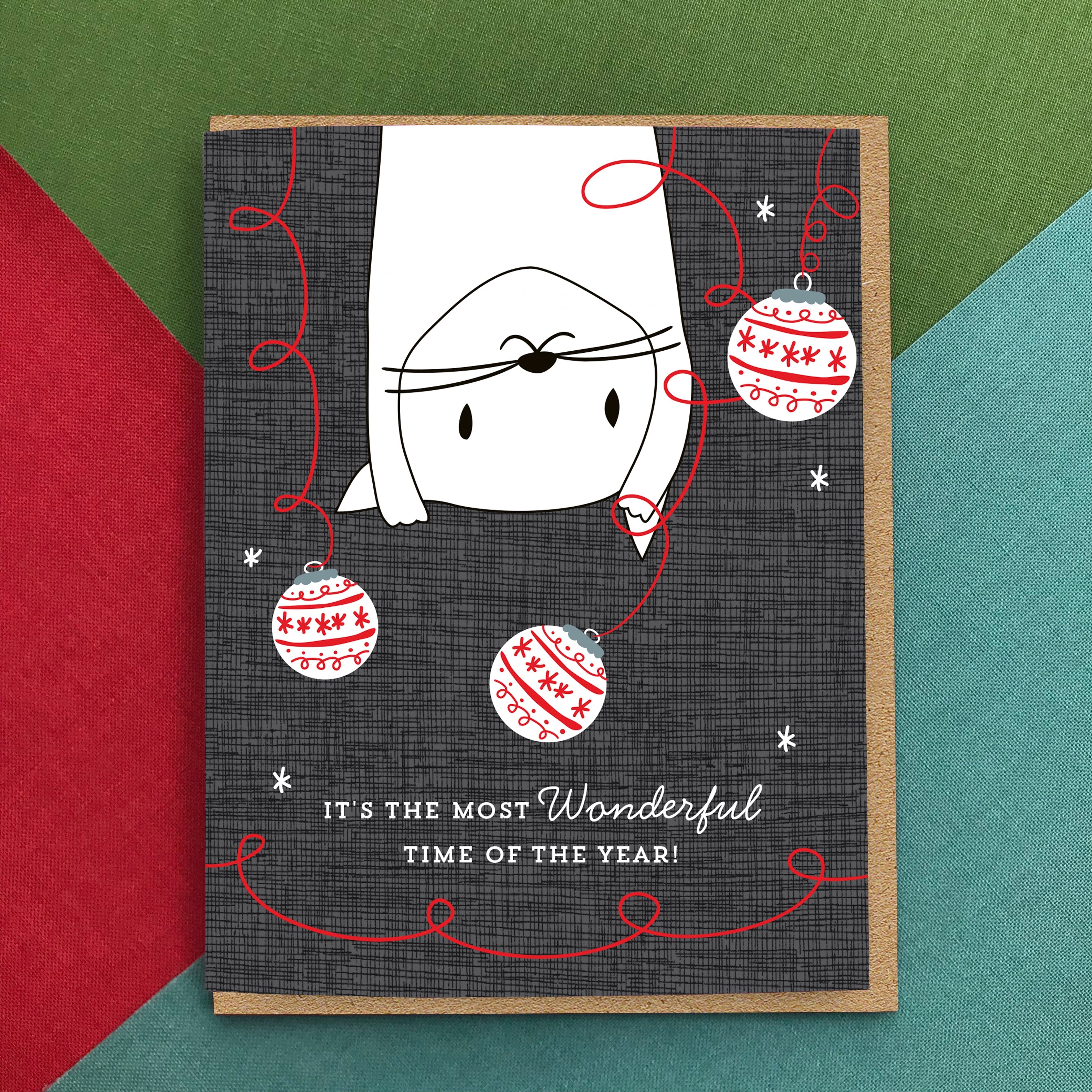 Crazy Kitty Holiday Card