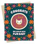 Cat Fur Baby Sticker Cat Adoption Card