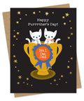 Cat Dad Foil-Stamped Father's Day Card