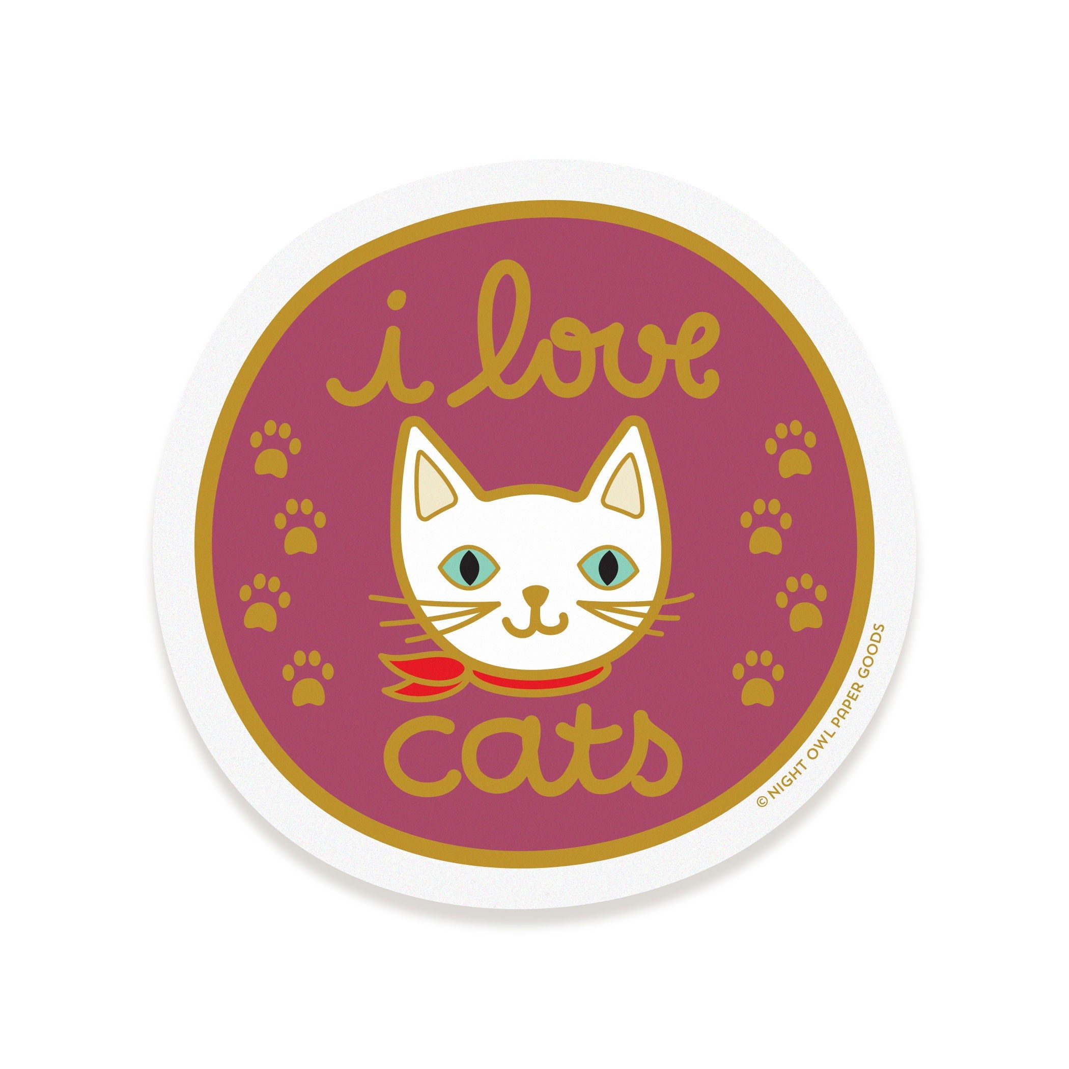 Cat Fur Baby Sticker Cat Adoption Card